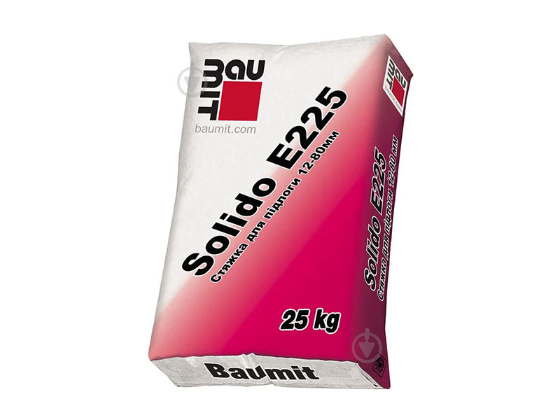 Стяжка цементна для підлоги BAUMIT Solido E225, 25 кг