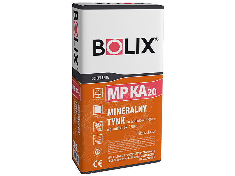 Штукатурка мінеральна BOLIX MP KA 20 (біла) 25 кг