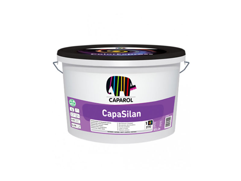 Фарба інтер'єрна силіконова глибоко-матова CAPAROL CapaSilan, білий, 2,5 л
