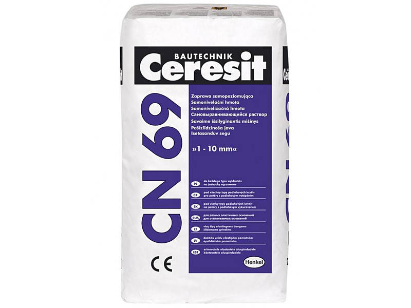 Самовирівнююча суміш для підлоги CERESIT CN 69 25 кг