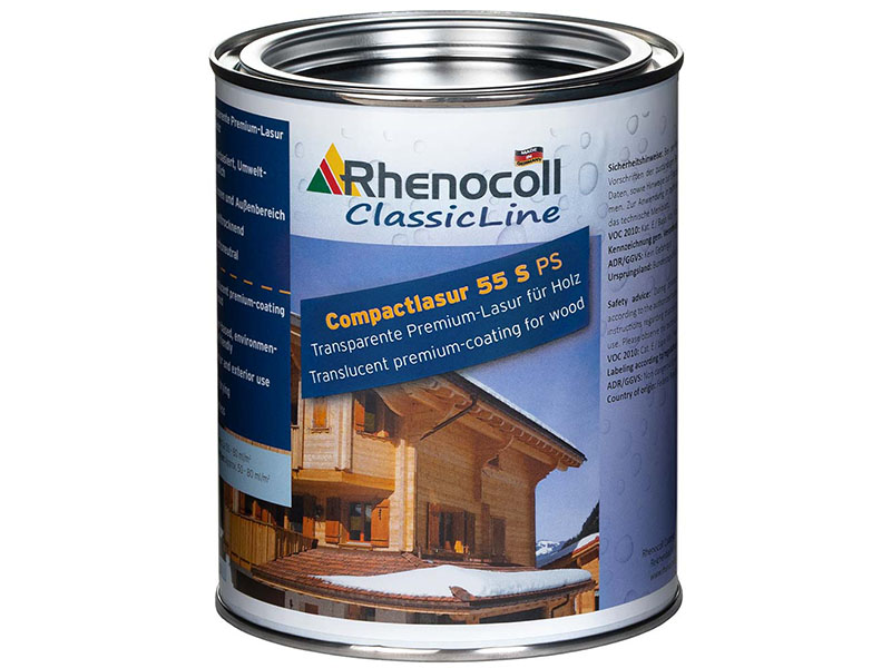 Прозора лазур для деревини погодостійка RHENOCOLL Compactlasur 55 S (2,5 л)