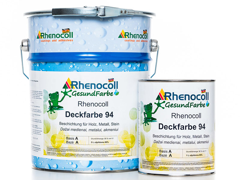 Товстошаровий лак на водній основі RHENOCOLL Deckfarbe 94 (5 л)