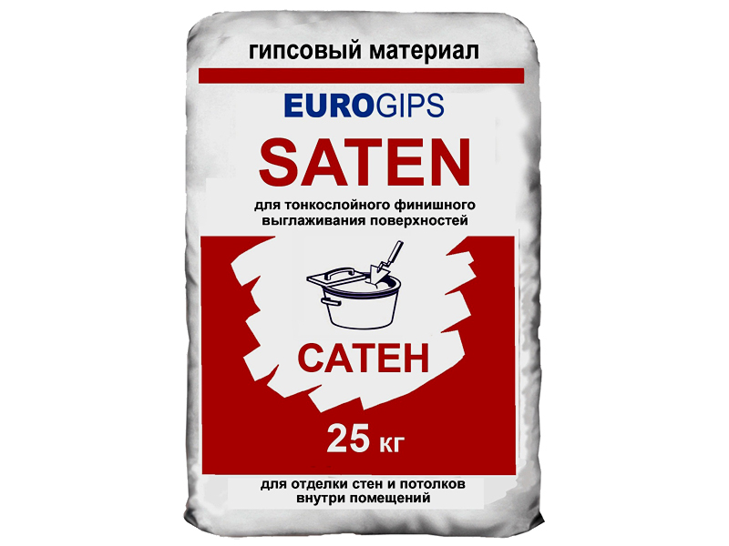 Гіпс шпаклювальний EUROGIPS Saten (25 кг)