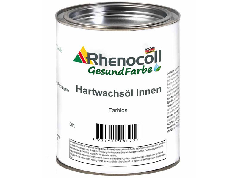 Масляно-восковое покрытие для древесины RHENOCOLL Hartwachsöl (Innen) (0,75 л)