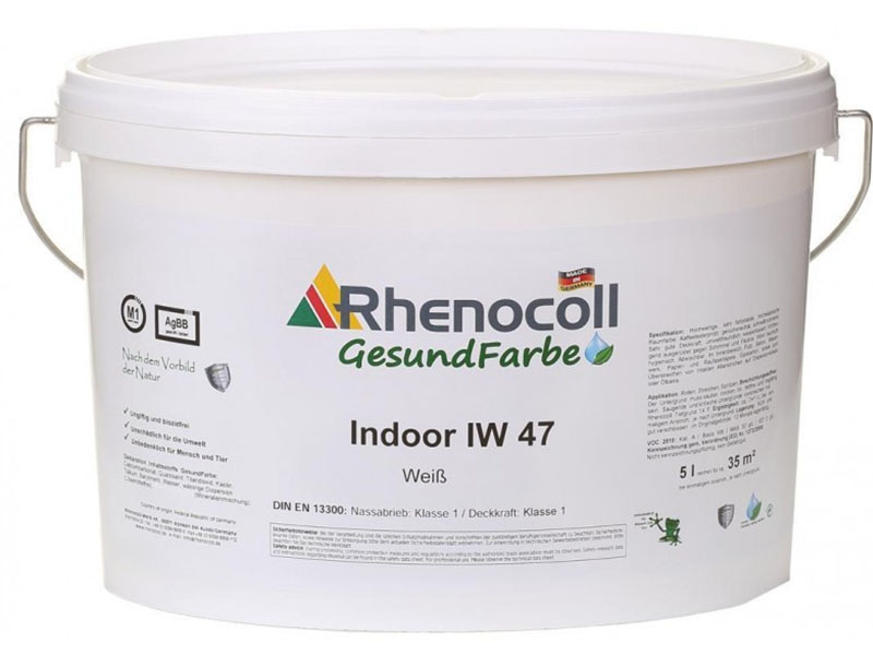 Интерьерная краска шелковисто-матовая RHENOCOLL Indoor IW 47 (5 л)