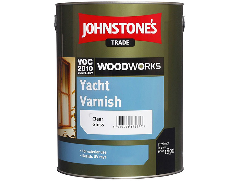 Лак на розчиннику JOHNSTONE’S Yacht Varnish (2,5 л)
