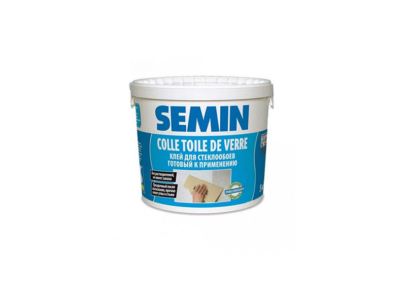 Клей для склополотна SEMIN Colle toile de verre, 10 кг