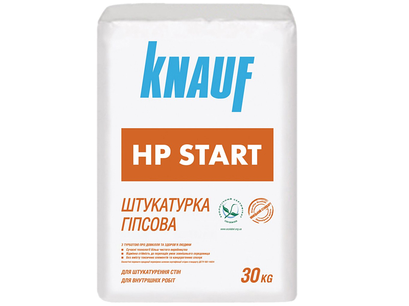 Штукатурка гіпсова для внутрішніх робіт KNAUF HP-start 30 кг