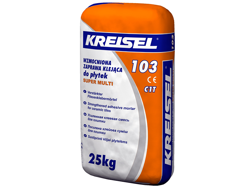 Клей для плитки посилений KREISEL 103 Super-Multi (25 кг)