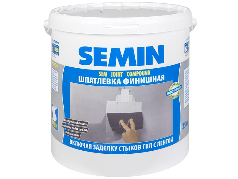 Шпаклівка готова SEMIN Sem Joint Compound (25 кг)