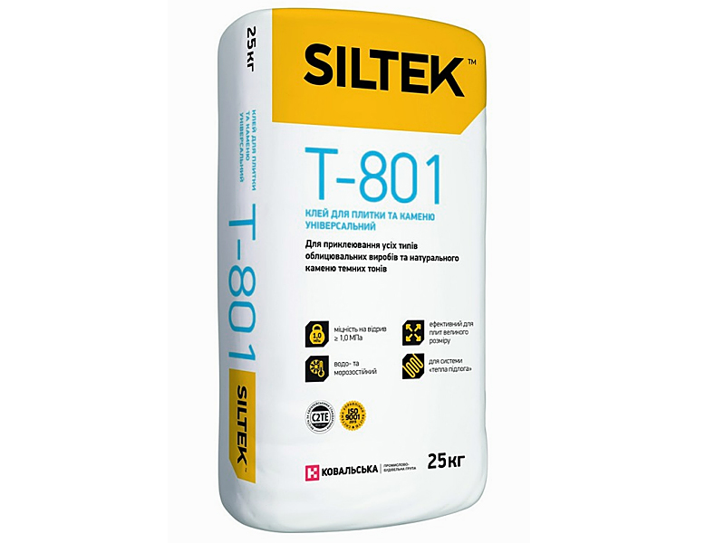 Клей для плитки універсальний SILTEK T-801