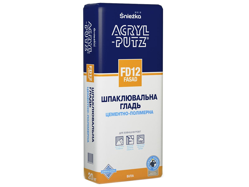 Шпаклівка фасадна SNIEZKA Acryl-putz Fasad 20 кг