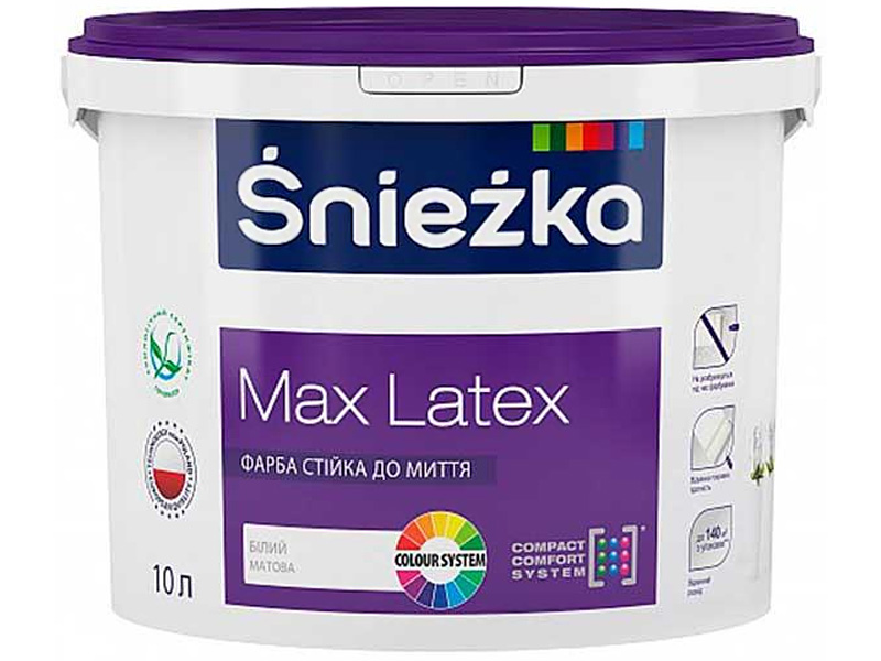 Фарба латексна матова SNIEZKA Max Latex (5 л)