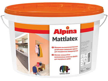 Матова латексна фарба ALPINA Mattlatex (14 кг)