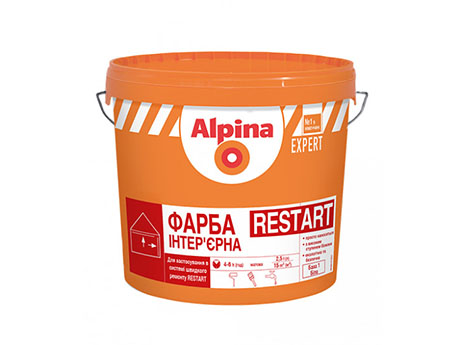 Краска интерьерная акриловая ALPINA Restart, матовый, 10л