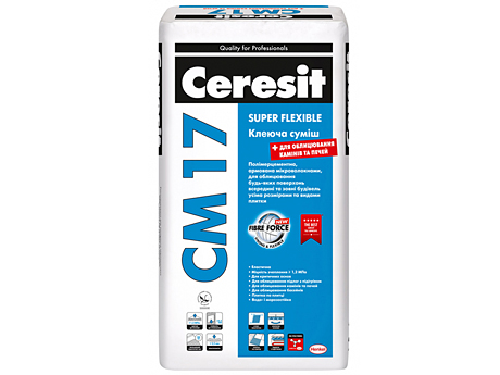 Клей для плитки еластичний CERESIT CM 17 25 кг