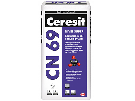 Самовирівнююча суміш для підлоги CERESIT CN 69 25 кг
