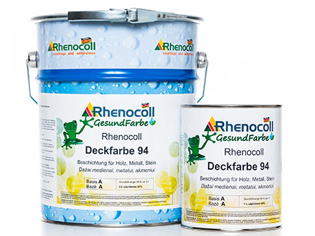 Товстошаровий лак на водній основі RHENOCOLL Deckfarbe 94 (1 л)
