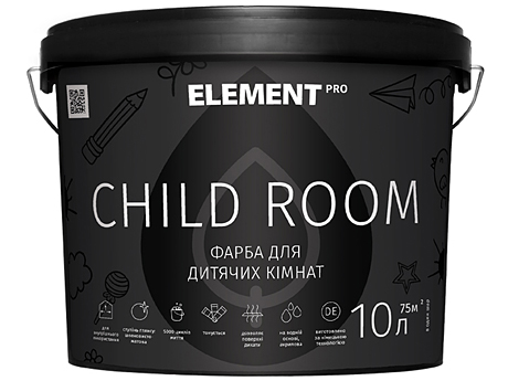 Латексна фарба для дитячих кімнат ELEMENT Pro Child Room (10 л)