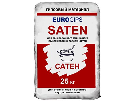 Гіпс шпаклювальний EUROGIPS Saten (25 кг)