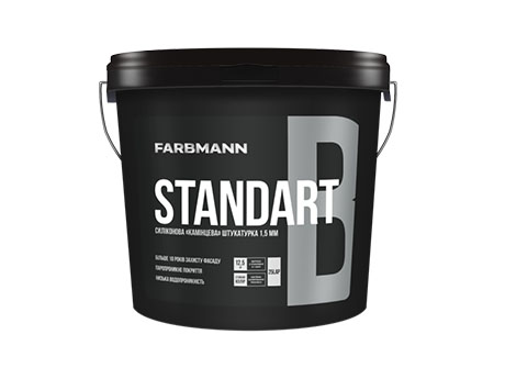 Штукатурка декоративна структурна FARBMANN STANDART B, зерно 1.5мм, 25кг