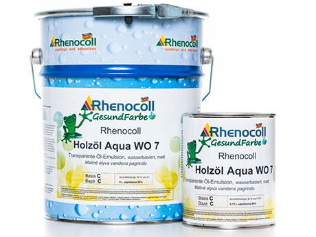 Водне покриття з натуральних смол на масляно-алкідній основі RHENOCOLL Holzöl Aqua WO 7 (0,75 л)