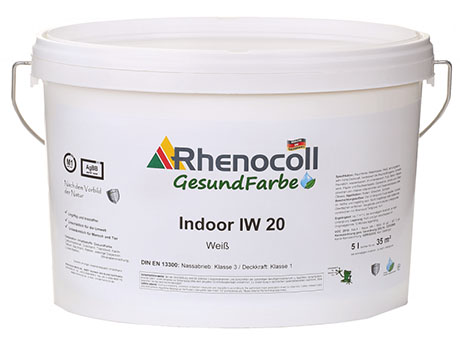 Интерьерная краска RHENOCOLL Indoor IW 20 белая, глубоко матовая (12,5 л)