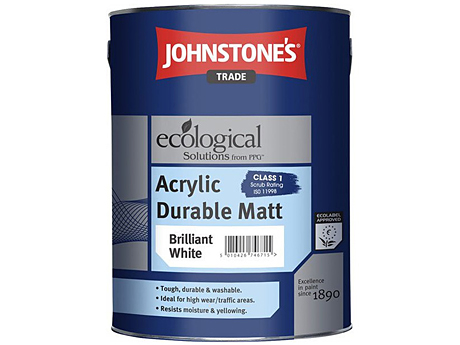 Матова зносостійка фарба JOHNSTONE’S Acrylic Durable Matt (5 л)