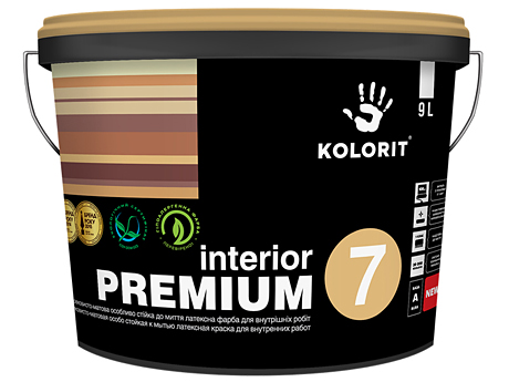 Шовковисто-матова фарба KOLORIT Premium 7 (9 л)