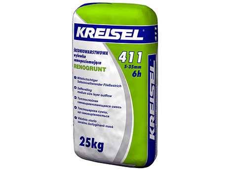 Самовыравнивающаяся смесь для пола KREISEL 411 Fliess-Bodenspachtel (25 кг)