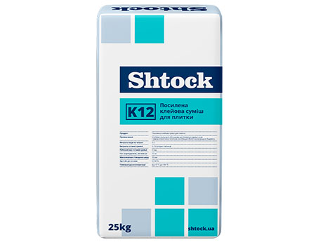 Клей для керамограніта SHTOCK K12, 25кг