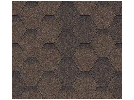 Бітумна черепиця АКВАІЗОЛ Мозаїка коричнева (3 м²)