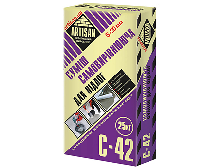 Самовирівнююча суміш для підлоги АРТИСАН C-42 (25 кг)