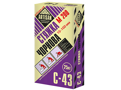 Чорнова стяжка АРТИСАН C-43 (25 кг)