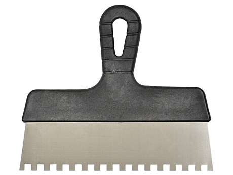 Зубчатий шпатель БРИГАДИР 250 мм (зубцы 6х6 мм)