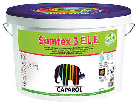 Матова латексна фарба CAPAROL Samtex 3 B1 (2,5 л)