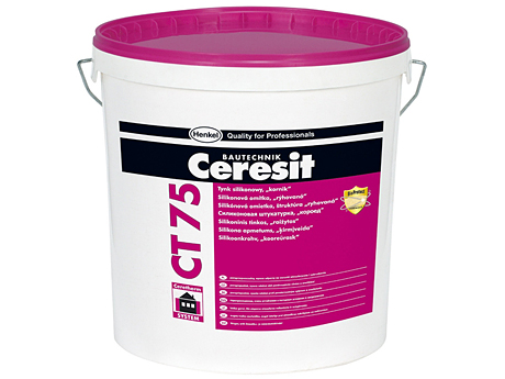 Штукатурка силіконова декоративна короїд CERESIT CT 75 3,0 мм (база) 25 кг