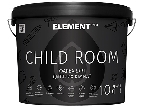 Латексна фарба для дитячих кімнат ELEMENT Pro Child Room (1 л)