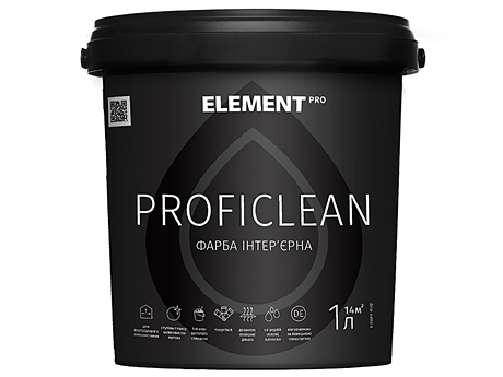 Зносостійка латексна фарба ELEMENT Pro Proficlean (15 л)