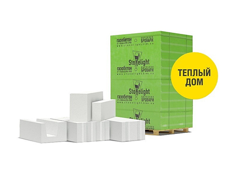 Газоблок СТОУНЛАЙТ D500 (600х100х200 мм)