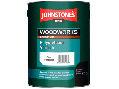 Лак на розчиннику прозорий JOHNSTONE’S Polyurethane Varnish Satin (0,75 л)