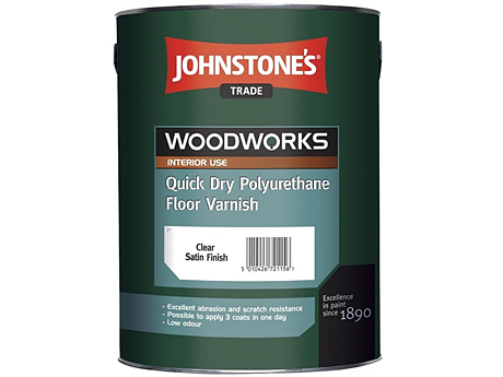 Лак для підлоги водорозчинний JOHNSTONE’S Quick Dry Floor Varnish Gloss (2,5 л)