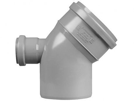 Каналізаційне коліно складне 110/50/90 (пряме)