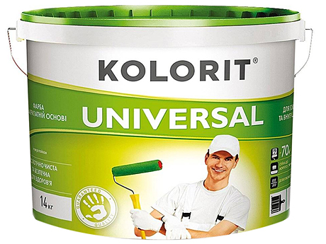 Матова універсальна фарба KOLORIT Universal (10 л)