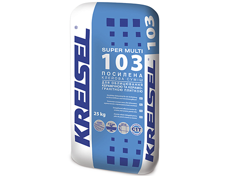 Клей для плитки посилений KREISEL 103 Super-Multi (25 кг)