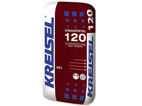 Теплоізоляційна кладочна суміш KREISEL 120 Dammortel (30 л)