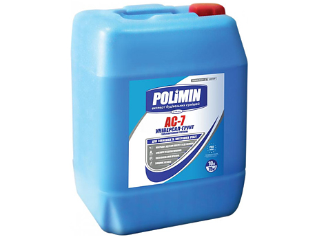 Глибокопроникна універсальна ґрунтівка ПОЛИМИН АС-7 (10 л)