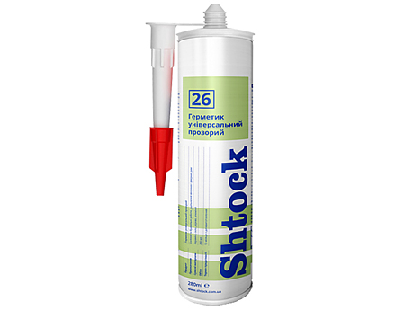 Універсальний герметик SHTOCK N26 прозорий