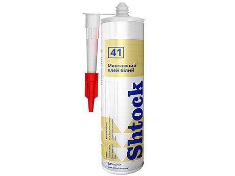 Монтажний клей SHTOCK N41 білий